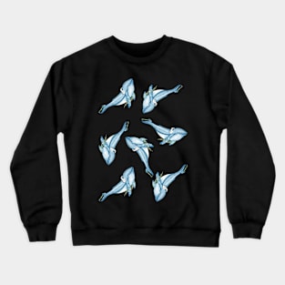 Humpback Whale - Active, music loving whale Crewneck Sweatshirt